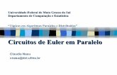 Circuitos de Euler em Paralelomarco/paralelos2008/Circuito_Euler_PRAM2.pdf · Algoritmo Passo 2: Construa um grafo bipartido H = (V 1, C’, E1), tal que: –V1 ⊆ V um subconjunto