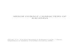 MINOR FEMALE CHARACTERS OF KALIDASA - Shodhgangashodhganga.inflibnet.ac.in/bitstream/10603/19926/11/11... · 2018-07-09 · MINOR FEMALE CHARACTERS OF KALIDASA In continuation of