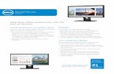 E2216H - Dell€¦ · Reliable Comes with Dell’s ... Warranty1 and Advanced Exchange Service2. • Plan fleet transitions easily with Dell’s stable product cycles and worldwide