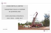 ZAMIA METALS LIMITED TARGETING GOLD & COPPER IN … · dormant gold mines • Good infrastructure - roads, power, water ... Charters Towers to Clermont belt in Central Queensland