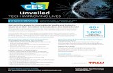 TECH IMPROVING LIVES - DNHK · experts at CES® Unveiled in Amsterdam, the Netherlands! CES Unveiled is returning to Amsterdam for the third year. From promising startups to established