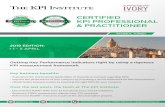 ايفورى | - CE ... 2004/01/05  · KPI practitioner Portfolio – develop 15 key performance management tools based on the best practices promoted by the KPI Institute. Practitioner