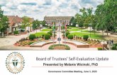 Board of Trustees’ Self-Evaluation Update Evals presentation_June 2020.pdfCombine two statements Existing Action Taken Question No action taken — Requested 1st ( The board operates