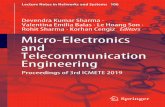 Rohit Sharma · Korhan Cengiz Editors Micro-Electronics and ...€¦ · Devendra Kumar Sharma · Valentina Emilia Balas · Le Hoang Son · Rohit Sharma · Korhan Cengiz Editors Micro-Electronics