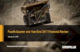 Fourth-Quarter and Year-End 2017 Financial Review€¦ · 1 2017 and 2016 exclude restructuring costs and pension and OPEB mark -to market losses. 2017 also excludes state deferred