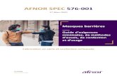 AFNOR SPEC S76-001 - Le Vésinet · 2020-04-06 · AFNOR SPEC S76-001 - 6 - –––– 1. Domaine d’appliation Un masue aièe est destiné à l’usage pa des pesonnes saines