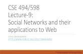 CSE 494/598 Lecture-9: Social Networks and their ...lmanikon/CSE494-598/lectures/lecture9.pdfAmitabh Bachchan Prof. Kannan Prof. Prahalad Soumya Nandana Sen Prof. Amartya Sen Prof.