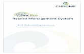 Brief Understanding Document. - DocPro DMS€¦ · 2 Chrome Infosoft Solutions Pvt. Ltd. 1. Introduction An organization's records preserve aspects of institutional memory. In determining
