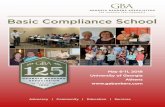 Basic Compliance School - Georgia Bankers …resources.gabankers.com/Event Agenda PDFs/2018/GBA 2018...participation in the case study discussions and presentations. Graduation exercises