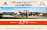 Telangana State, India - Nizam Collegenizamcollege.ac.in/AQAR/AQAR2013-14R.pdfTelangana State, India . ... 2 2nd Cycle A 3.19 2012 2017 3 3rd Cycle 4 4th Cycle 1.7 Date of Establishment