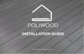 INSTALLATION GUIDE...composite decking boards are installed at a 1% gradient. Boards laid parallel to the direction of fall will encourage water to shed via the preformed groves in