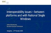 Interoperability issues – between platforms and with ... · PDF file Main trends in Cross-border B2B electronic commerce: • Governments support the E-commerce platforms; • Mega