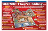 GERMS! They’re hiding Infographic - NSF International...house where germs and other unwanted bacteria love to nestle. Although they have a bad reputation, don’t panic, exposing
