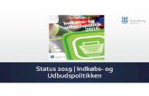 Status 2019 og Udbudspolitikken - Svendborg · 2019-02-25 · Indkøbs‐og Udbudspolitikken 2019 Regulerer alle indkøbsområder, dvs. både varer, tjenesteydelser og byggeri og