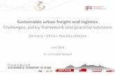 Sustainable urban freight and logistics - UN ESCAP Initiatives.pdfMulti-modal urban logistics – European cities using trams to move cargos Germany: CarGo Tram is used in Dresden