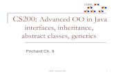 CS200: Advanced OO in Java interfaces, inheritance ...cs200/Fall15/slides/08-advOO.pdf · Java Access Modifiers ! Keywords: public, private,and protected! Control the visibility of
