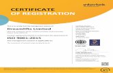 CERTIFICATE OF REGISTRATION - Antonov Airlines€¦ · Certificate Number: DBY-110995-QMS-2019 Initial Certification Date: 18 February 2019 Date of Certification Decision: 18 February
