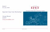 EFET Spanish Gas Workshop 230708 Market/Gas Hub... · Comments from CNE on progress in the GRI-S (15 mins) Trading at French PEGs (Benoit Enault (GRTgaz) and Richard Katz (Powernext))