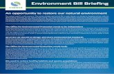 Environment Bill Briefing - CIEEM · The CCC can continue to report to and advise governments, but it has no enforcement powers. Enforcement powers on climate change should be included