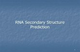 RNA Secondary Structure Predictiontabio162/wiki.files/RNACKY1.pdf · CYK Algorithm • The CYK algorithm for the membership problem is as follows: – Let the input string be a sequence