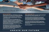 Executive Director, Education€¦ · all education sectors (including vocational education and training and VCAL). The Executive Director will drive GOTAFE’s education agenda so