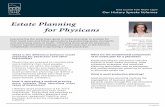 Estate Planning for Physicans - Meyer Capel...aspects of basic estate planning, asset protection strategies, and advanced planning techniques such as exemption and marital deduction