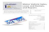 Motor Vehicle Sales, Lease and Rentals, and Repairs · 3 | April 2015 │ South Dakota Department of Revenue │ Motor Vehicle Sales, Lease and Rentals, and Repairs Tax Facts Motor