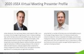 2020 JISEA Virtual Meeting Presenter Profile · Siting on reservoirs can reduce evaporation and algae growth. ... management, well design, produced water management) – Systems approach