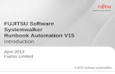 Introducing Systemwalker Runbook Automation V15 · the needed information : No need No need : No need . Customizing output result of Operation Components : with pre-defined filters