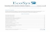 EcoSys EPC System Admin Topics Release 7.6.04 Topics for ... · EcoSys EPC System Admin Topics, Release 7.6.04 Page 4 of 45 Copyright © 2005-2017 EcoSys Management LLC All Rights