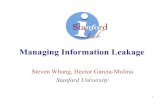 Managing Information Leakage · – Negative effect of disinformation, promoting good information, enhance record, check hypothesis, … 31 . Title [110110] CIDR_Steven.ppt Author: