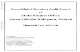 Sarva Shiksha Abhiyaan, Punjabdocuments.worldbank.org/curated/en/898161563266854514/pdf/FY-… · Sarva Shiksha Abhiyaan, Punjab Financial Year 2017-18 AUDITORS lasminer Singfi Associates