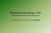 NJ Pheasant Stocking Programnjfishandwildlife.com/.../paf_stakeholderpresentation.pdfDevelopment Process and Next Steps • Jan2015 : Pheasant & Quail Stamp Buyer Survey • Jan 2015