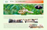 Dr. YSRHU e-News letter€¦ · Dr. YSRHU e-News letter Fortnightly e.Newsletter of Dr.Y.S.R.Horticultural University Volume.VI, Issue–6 Dr.YSRHU e-Newsletter 16th Mar to 30th Apr,