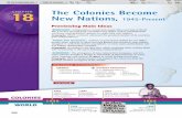 The Colonies Become New Nations, 1945-Present · 2018-05-01 · The Colonies Become New Nations563 MAIN IDEA WHY IT MATTERS NOW TERMS & NAMES POWER AND AUTHORITYNew nations emerged