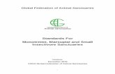 Standards For Monotreme, Marsupial and Small …...Global Federation of Animal Sanctuaries – Standards for Monotreme, Marsupial and Small Insectivore Sanctuaries 2 Episoriculus,