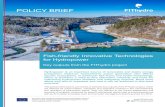 ishfriendly Innovative Technologies for Hydropower · Hydropower production can make an important contribution to the reduction of CO 2 emis- sions in Europe within current climate