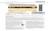 TX-NR905 7.1-Channel Home Network Receiver …...Meet the standout leader of Onkyo’s new range of home theater heroes.Embracing all of the technologies synonymous with the 2007 line-up—including