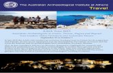 Travel - University of Sydney...Travel In late 2015 the AAIA will conduct an exclusive, boutique tour to Greece for its supporters and Friends. As one of our supporters you are fascinated
