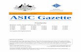 Published by ASIC ASIC Gazette - ASIC Home | ASIC · absolutely, positively. pty ltd 097 326 424 abundance recycling pty. ltd. 131 487 271 achievers business institute pty ltd 126