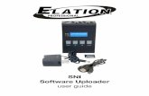 SNI SOFTWARE UPLOADER USER GUIDE...SNI Software Uploader features an LCD display, 4 push button control panel, a MICRO SD card slot, 3pin and 5pin XLR DMX outputs, an On/Off switch,