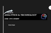 D3M Trends Analytics - VISHAL SINGH · D3M- NYU STERN Vishal Singh Trends in. Trends in Analytics 1. Experimentation (& the use of ... Pictures, reviews, etc. are ... Online video