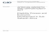 GAO-15-300, AFRICAN GROWTH AND OPPORTUNITY ACT ... · sub-Saharan Africa through export-led growth, and facilitate sub- Saharan Africa’s integration into the global economy. The