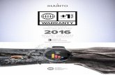 ALL SUUNTO SPARTAN WATCHES 2016 - Bergzeit · 2016-12-13 · SPARTAN WATCHES year total arranty. 2016 WILL GET ONE EXTRA YEAR OF WARRANTY. BOUGHT IN. SUUNTO INTERNATIONAL WARRANTY