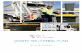WASTE EDUCATION PLAN - City of Wanneroo · importance of, and the theory surrounding, the Waste Hierarchy, in the hope of empowering the community to deal with their waste more sustainably.