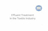 EffluentTreatment in theTextile Industry - hoehn-textile.dehoehn-textile.de/Veroeffentlichungen/Presentation HTE Effluent... · Textile industry effluent – situation report 7 The
