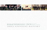 2013 ANNUAL REPORT...This annual report encompasses the activities of the institute for fiscal year 2013 from July 1, 2012, to June 30, 2013. Year at a Glance 4 Mission 5 Honorary