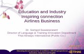 Education and Industry Inspiring connection Airlines …...3 3 AEC target Economics integration and single market production base Educating the next generation of workforce: ASEAN