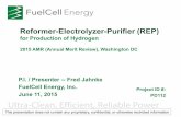 Ultra-Clean, Efficient, Reliable Power - Energy.gov€¦ · 2015 AMR (Annual Merit Review), Washington DC. P.I. / Presenter -- Fred Jahnke. FuelCell Energy, Inc. June 11, 2015. Project