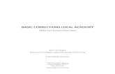 BASIC CORRECTIONS LOCAL ACADEMY€¦ · 2012 Curriculum Overview / Revised: 10-2011 ADULT LEARNING The 6-Week Basic Corrections Local program is a contemporary curriculum focused
